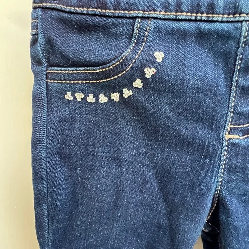 NWOT Carter’s 18M Girls Blue Jeans with Sparkle Accents on Pockets
